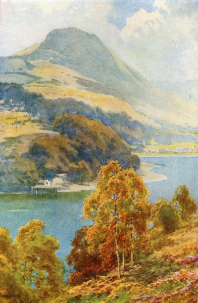 Die Meerenge von Balmaha von Inch Cailleach von Ernest William Haslehust