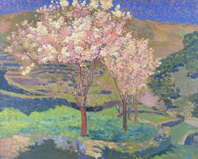Blühende Bäume mit Terrassen von Ernest Yarrow Jones