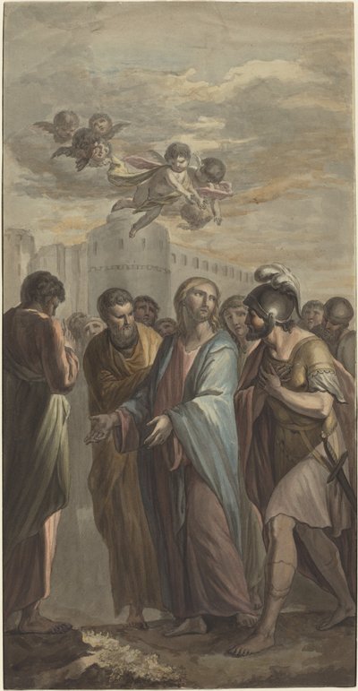 Christus mit Aposteln und einem römischen Soldaten von Ernest Zacharias Platner
