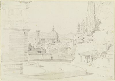 Florenz vom Giardino di Boboli aus gesehen von Ernst Fries