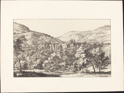 Ansicht des Klosters Neuberg vom Gipfel von Ernst Fries