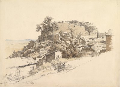 Römische Landschaft nahe Rocca di Papa, 1866 von Ernst Furchtegott Mohn