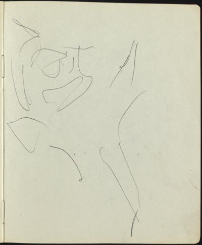 Tänzer und Darsteller Seite aus einem Skizzenbuch, ca. 1911 von Ernst Ludwig Kirchner
