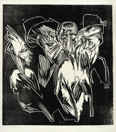 Absalom und seine Ratgeber von Ernst Ludwig Kirchner