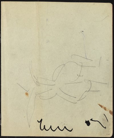 Tänzer und Darsteller (Seite aus einem Skizzenbuch) von Ernst Ludwig Kirchner