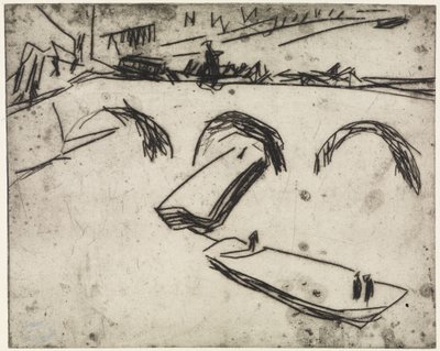 Drei Artistinnen, an Ringen arbeitend von Ernst Ludwig Kirchner