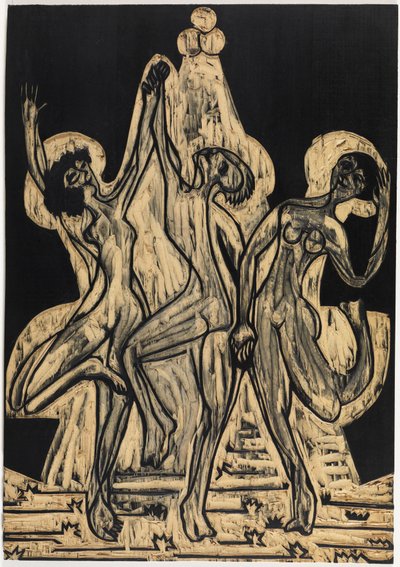 Farbentanz, Zeichnungsstock von Ernst Ludwig Kirchner