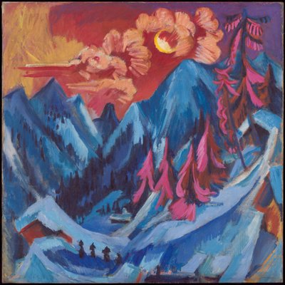 Wintermondlandschaft von Ernst Ludwig Kirchner