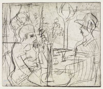 Kiesgruben/Im Café von Ernst Ludwig Kirchner