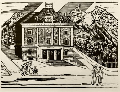 Postgebäude Davos von Ernst Ludwig Kirchner
