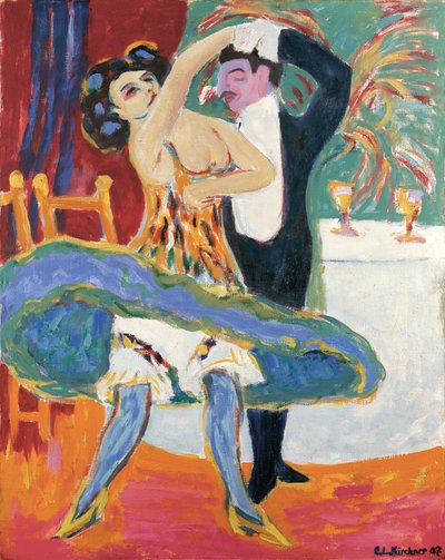 Vaudeville-Theater (Englisches Tanzpaar), um 1909 von Ernst Ludwig Kirchner