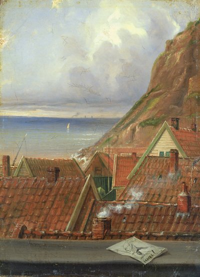Blick aus einem Fenster von Helgoland von Ernst Willers
