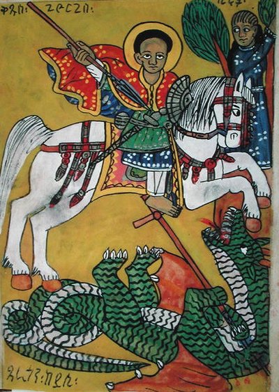 W.951 fol.78r St. Georg und der Drache, aus 