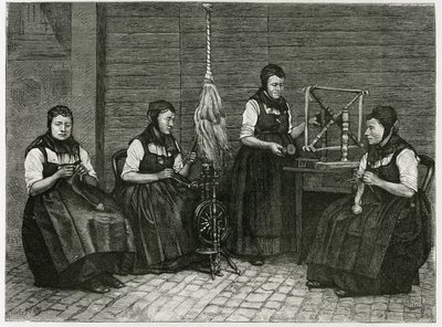 Sondernach-Spinnereien, Beschreibung der verschiedenen Spinnstufen von Etienne Antoine Eugene Ronjat