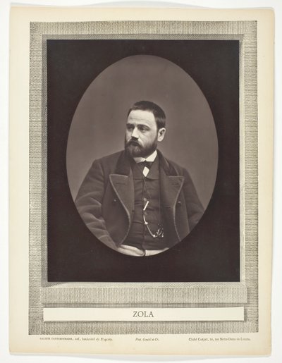 Émile Zola (französischer Romanautor, Dramatiker und Journalist, 1840-1902) von Etienne Carjat