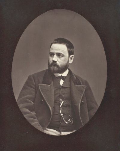 Émile Zola, französischer Romanautor, Dramatiker und Journalist, 1840-1902, ca. 1876 von Etienne Carjat