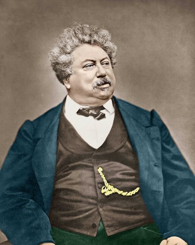 Porträt von Alexandre Dumas Père von Carjat. von Etienne Carjat