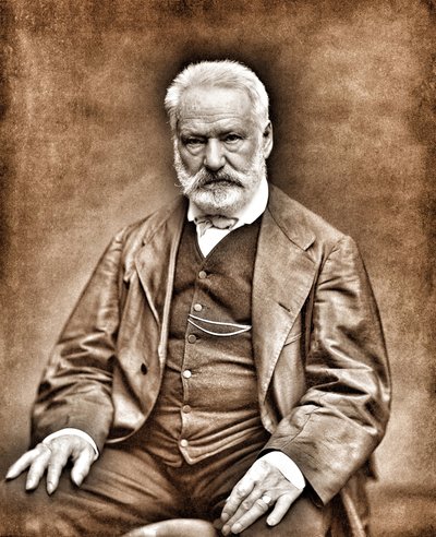 Porträt von Victor Hugo nach Etienne Carjat - Digital gereinigtes Bild von Etienne Carjat