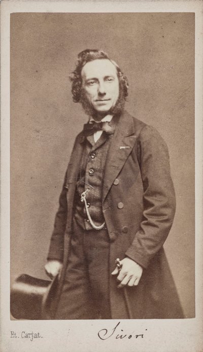 Porträt des Geigers und Komponisten Camillo Sivori von Etienne Carjat