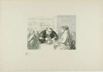 Das Restaurant der Großen Kunstausstellung: Eine symbiotische Liebe zur Kunst und zum Kotelett von Etienne Carjat