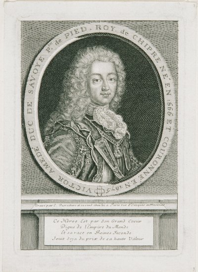 Viktor Amadeus II. Herzog von Savoyen, König von Sizilien und erster König von Piemont-Sardinien von Etienne Desrochers