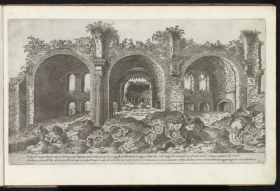 Reste der Basilika von Maxentius in Rom von Etienne Duperac