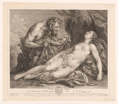 Jupiter und Antiope von Etienne Fessard