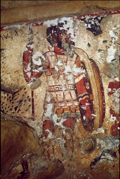 Ein Krieger (Fresko, 4. Jahrhundert v. Chr.) von Etruscan