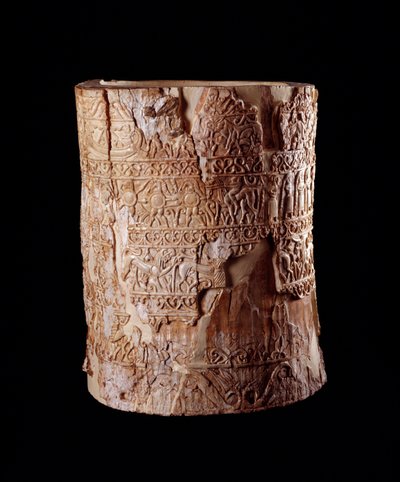 Etruskische Zivilisation: Elfenbein-Ciborium aus dem Grab von Pania in Chiusi, Italien - 7. Jahrhundert v. Chr. von Etruscan