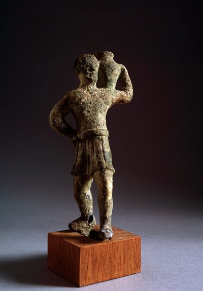 Etruskische Zivilisation: Opfernder - Bronzeskulptur, 3. - 2. Jahrhundert v. Chr. Dim 12,3 cm aus Brolio, Italien. Volterra Museo Guarnacci von Etruscan Etruscan