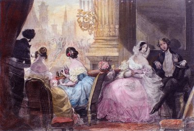 Szene aus Im Sommer in Paris von Jules Janin von Eugene Louis Lami