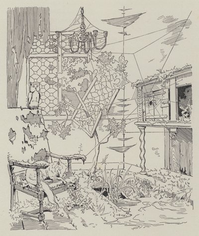 Szene aus La Dame de Gai-Fredon von Quatrelles (Ernest L