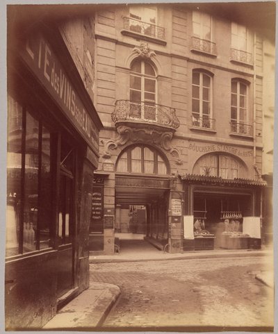 Balkon, Rue Saint-André des Arts von Eugène Atget