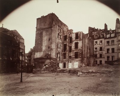 Ecke, Rue du Cimetière Saint-Benoît von Eugène Atget