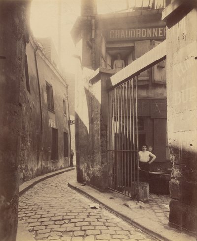 Eingang zur Passage de la Réunion, Rue du Maure 1 und 3, 3. Arrondissement von Eugène Atget