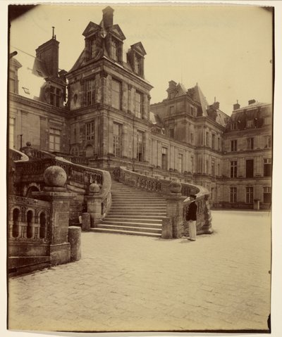 Fontainebleau - Hof des Abschieds von Eugène Atget
