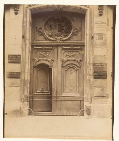 Hôtel Bergeret, Rue Béranger von Eugène Atget