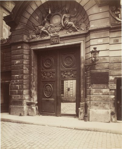 Hôtel des Ambassadeurs de Hollande, 47 rue Vieille-du-Temple von Eugène Atget