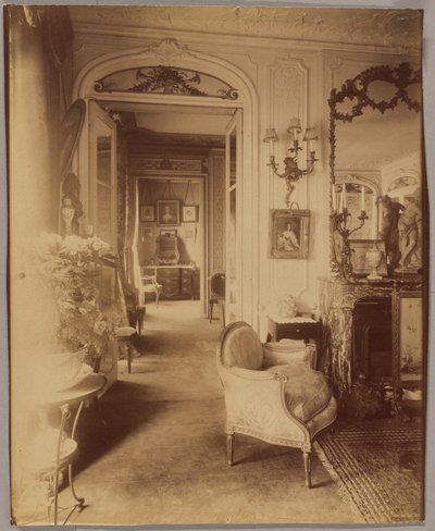Innenraum von Melle Sorel, der Comédie Française, Avenue des Champs-Élysées von Eugène Atget