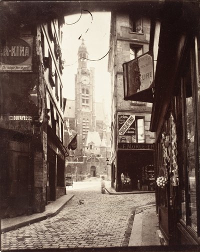 Rue de la Montagne Ste Geneviève von Eugène Atget