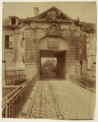 Stains, ehemaliges pied-à-terre der Herzöge von Orléans von Eugène Atget