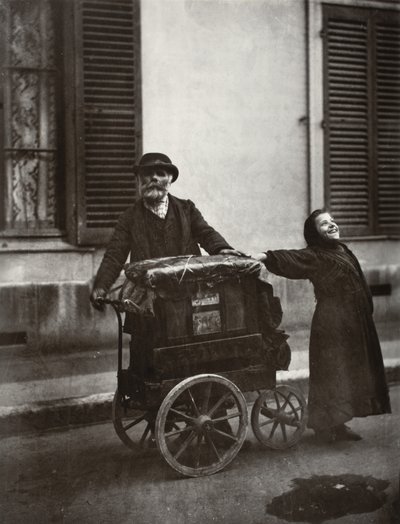 Straßenmusiker von Eugène Atget