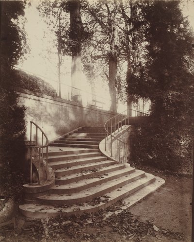 Die Treppen von Saint-Cloud, 1906 (Foto) von Eugène Atget