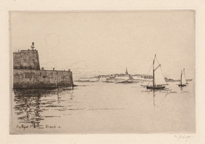 Saint-Malo von Dinard aus gesehen, 1914 von Eugene Bejot