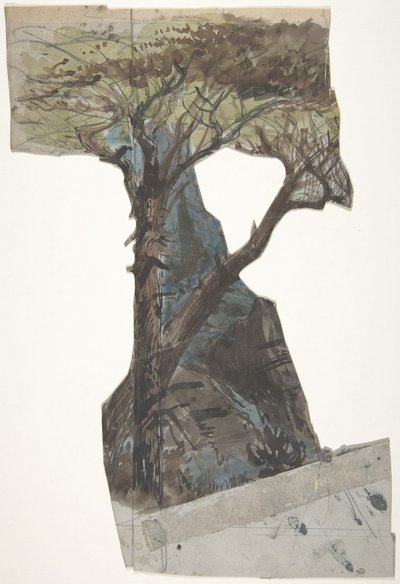 Bühnenbildentwurf für die Opéra, Paris, 1830-90 von Eugene Ciceri