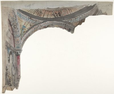 Entwurf für ein Bühnenbild an der Opéra, Paris, 1830-90 von Eugene Ciceri