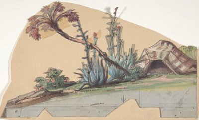 Entwurf für ein Bühnenbild an der Opéra, Paris, 1830-90 von Eugene Ciceri