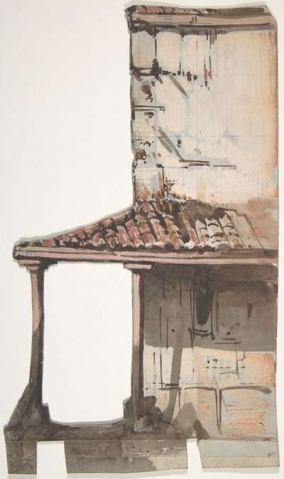 Entwurf für ein Bühnenbild an der Opéra, Paris von Eugene Ciceri