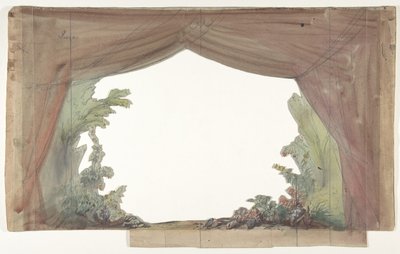 Entwurf für ein Bühnenbild an der Opéra, Paris, 1830-90 von Eugene Ciceri