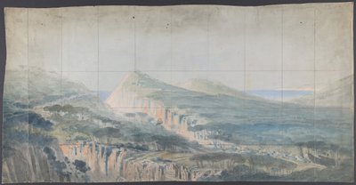 Entwurf für ein Bühnenbild an der Opéra, Paris von Eugene Ciceri